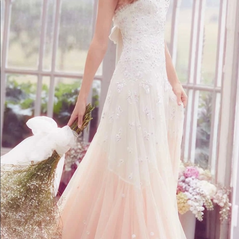 Needle & Thread Bridal Pearl Rose Cami Gown